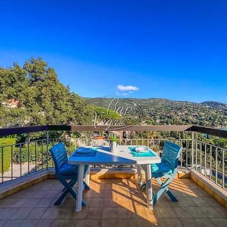 Lägenhet T2 Classe 3 Etoiles Vue Avec Piscine Proche Du Canadel Le Rayol-Canadel-sur-Mer